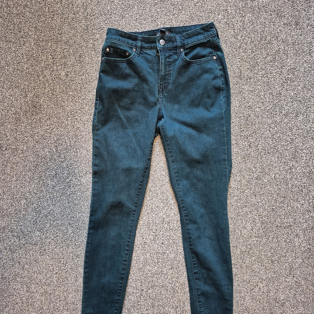 H by Halston Women's Skinny Jeans in Teal